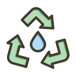 Water recycle icon