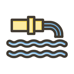 la contaminación del agua icono