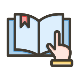 Book reading icon