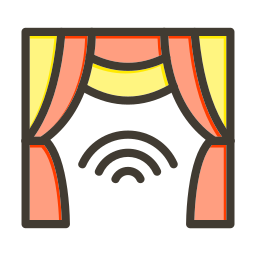 Smart curtain icon