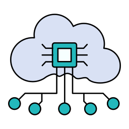 intelligence du cloud Icône