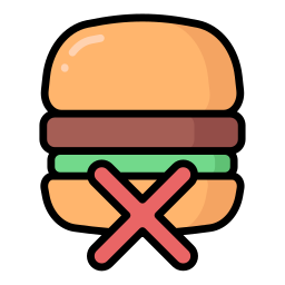 No fast food icon