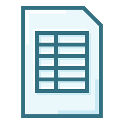 Csv document icon