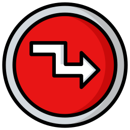 Right down icon