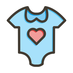 Baby clothes icon