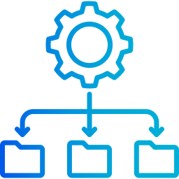 integración de datos icono