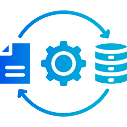 transformación de datos icono