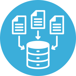 recopilación de datos icono