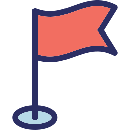 bandera de ubicación icono