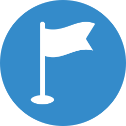 bandera de ubicación icono