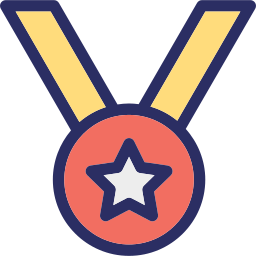 Звездная медаль иконка