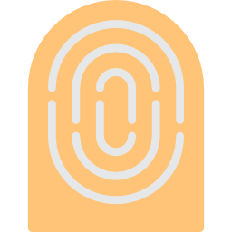 huella dactilar icono