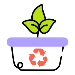 biodegradável Ícone