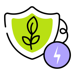 Safe energy icon