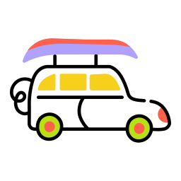 Camping van icon