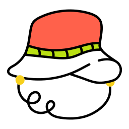 Fishing hat icon