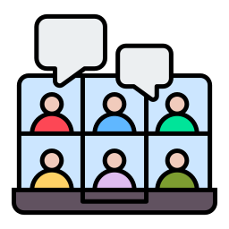 Virtual meeting icon