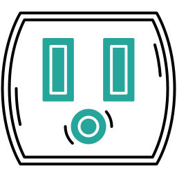 Wall socket icon