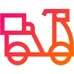 Delivery bike icon