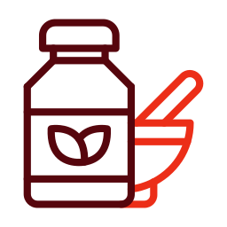 Herbal treatment icon