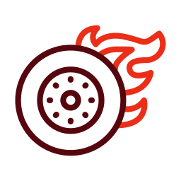 rueda de fuego icono
