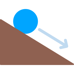 Downhill icon