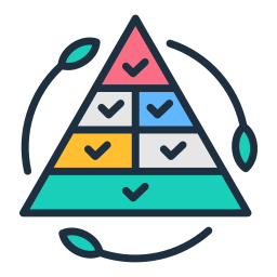 Nutritional pyramid icon