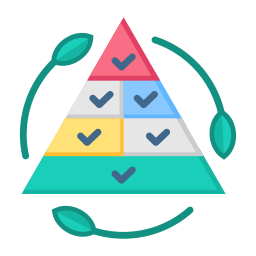 pyramide nutritionnelle Icône