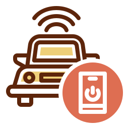 Connected car icon