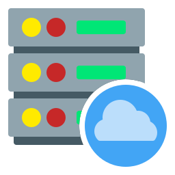 archiviazione cloud icona