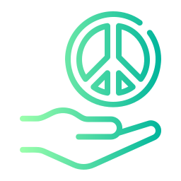 Peace symbol icon