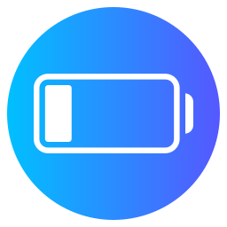 niedriger batteriestatus icon