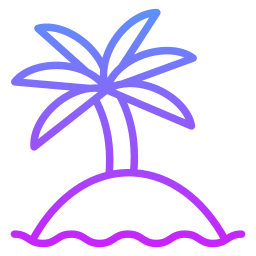 isole delle palme icona