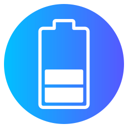 Half battery icon