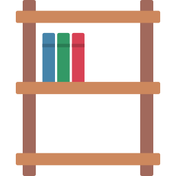 Book shelves icon