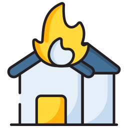 brand verzekering icoon