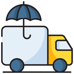 Logistics insurance icon