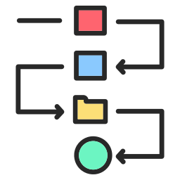 flusso di lavoro icona