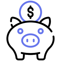 Piggy bank icon