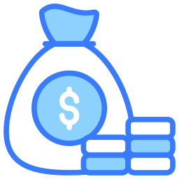 Dollar bag icon