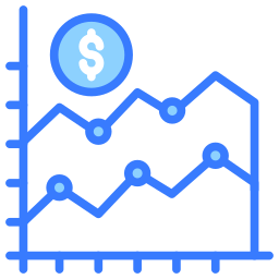 Financial chart icon