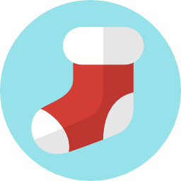 Christmas sock icon