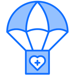 humanitaire hulp icoon