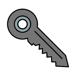 clé de la porte Icône