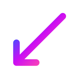 Arrow down left icon