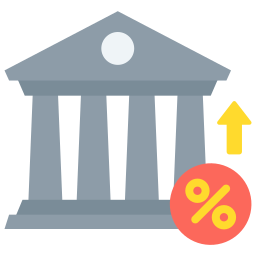 tasso bancario icona