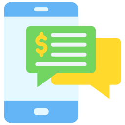 Sms banking icon