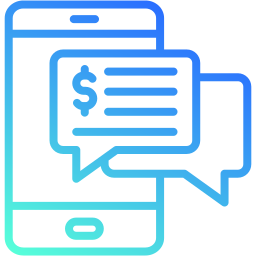 services bancaires par sms Icône
