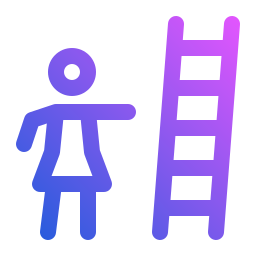 Success ladder icon