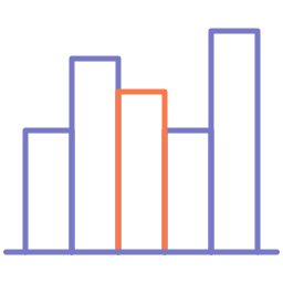 gráfico de barras Ícone